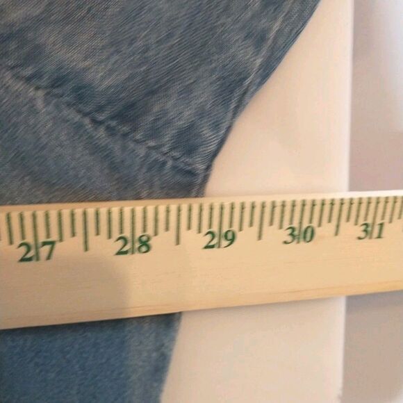 Woman Within Denim Dress Plus Sz 32WP Blue Prairie Grandmacore Country Farmhouse - Picture 2 of 6